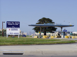 Old East Gate at Alameda Naval Air Station taken in April 2004.